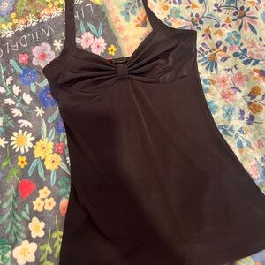 Retro Black Halter Top
